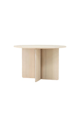 Tyresö runder Esstisch - white - wash/MDF - Runde Esstische - ALVAHOME