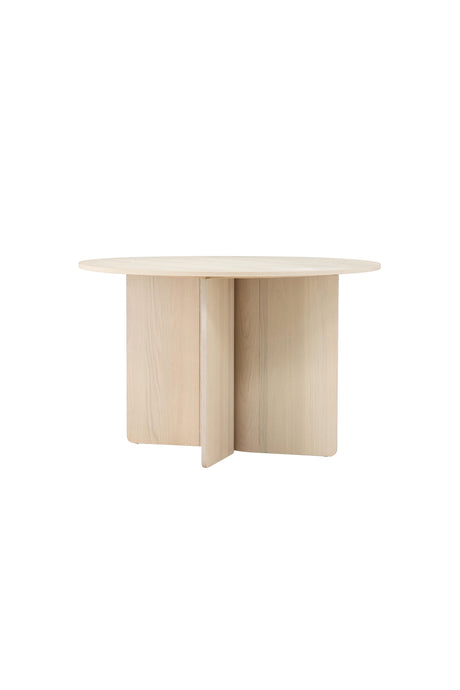 Tyresö runder Esstisch - white - wash/MDF - Runde Esstische - ALVAHOME
