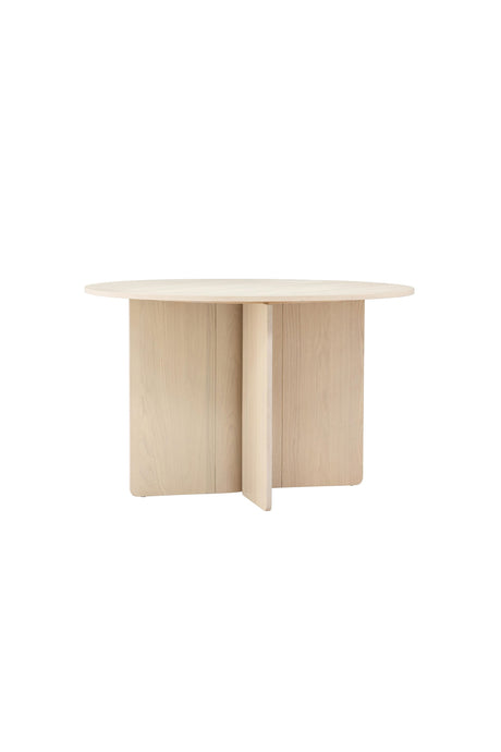 Tyresö runder Esstisch - white - wash/MDF - Runde Esstische - ALVAHOME
