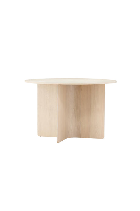 Tyresö runder Esstisch - white - wash/MDF - Runde Esstische - ALVAHOME