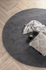 Ulla Wohnzimmerteppich - dunkelgrau/Wolle - Wohnzimmerteppiche - ALVAHOME