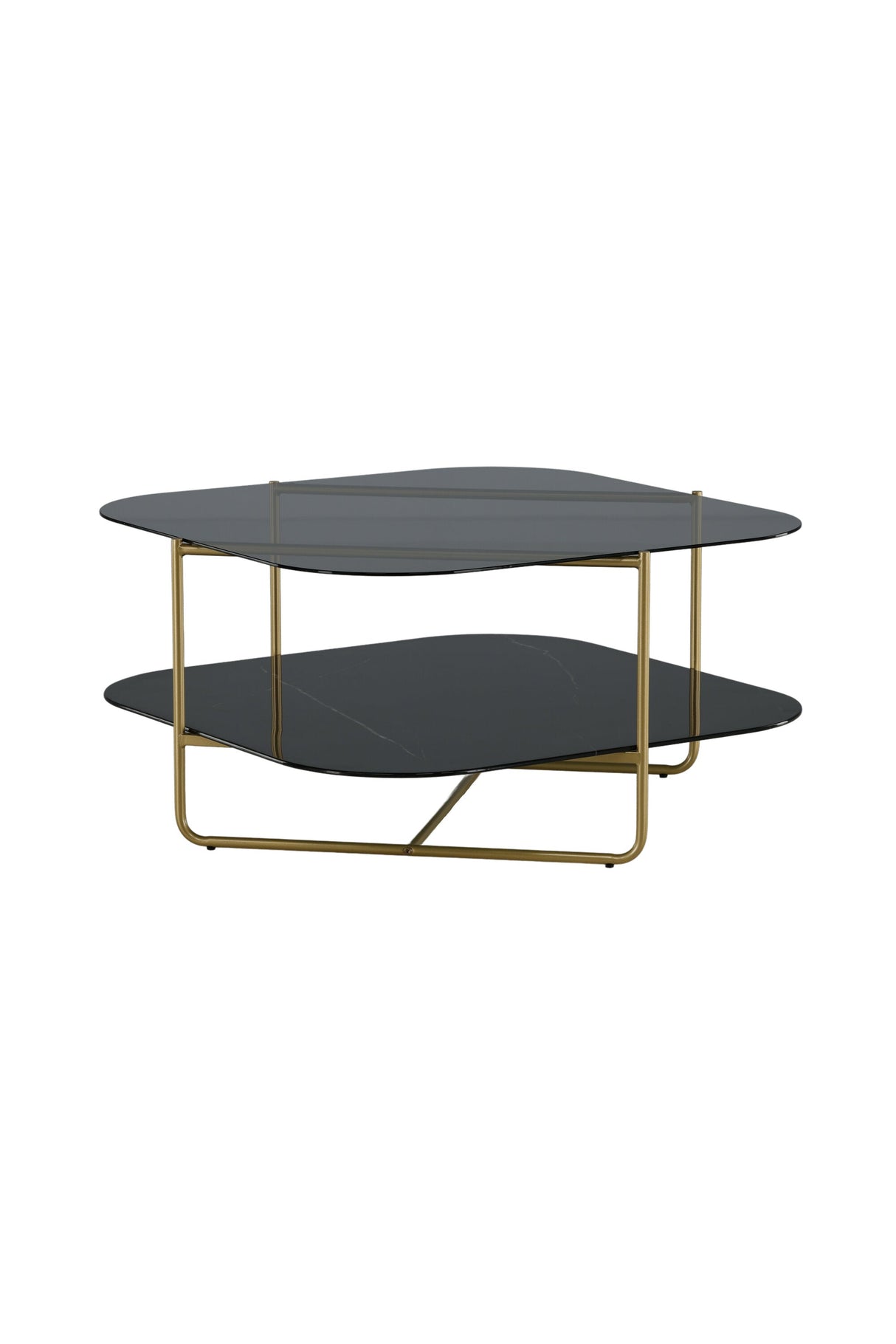 Un - line Couchtisch - schwarz/Glas - Couchtische - ALVAHOME