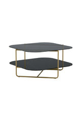 Un - line Couchtisch - schwarz/Glas - Couchtische - ALVAHOME