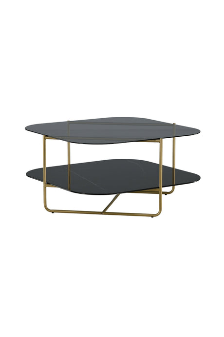 Un - line Couchtisch - schwarz/Glas - Couchtische - ALVAHOME