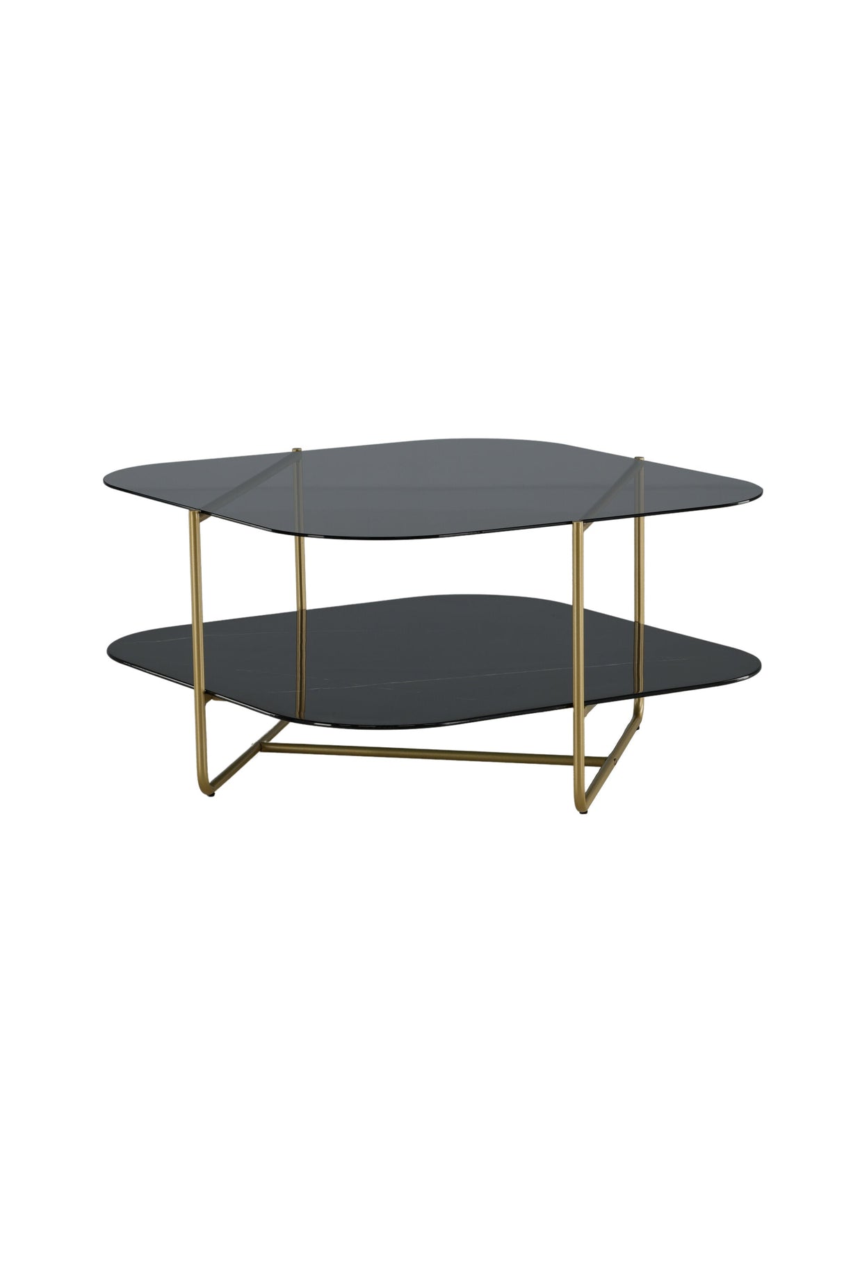Un - line Couchtisch - schwarz/Glas - Couchtische - ALVAHOME