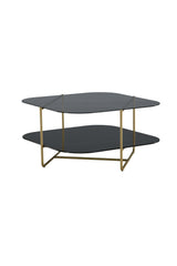 Un - line Couchtisch - schwarz/Glas - Couchtische - ALVAHOME
