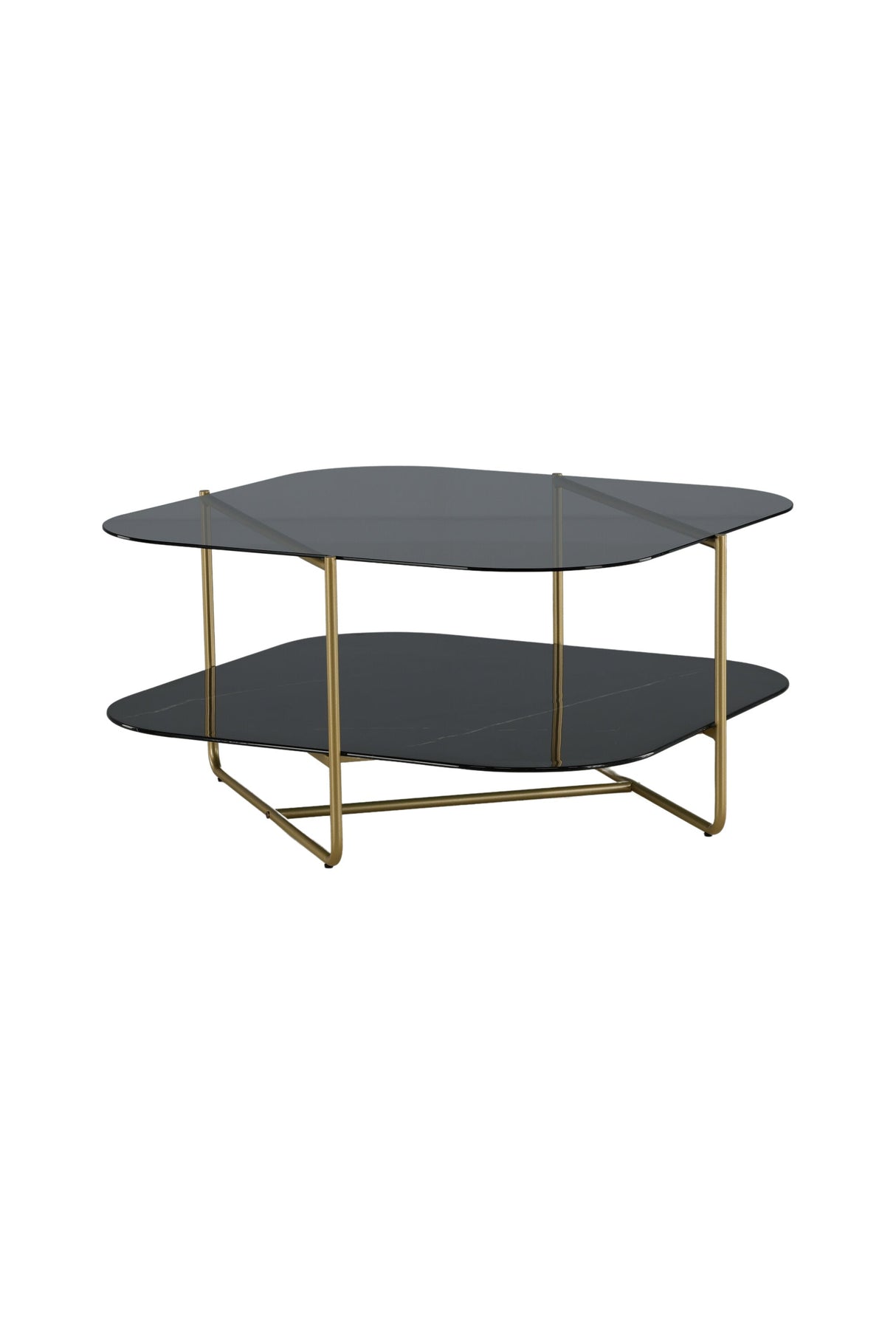 Un - line Couchtisch - schwarz/Glas - Couchtische - ALVAHOME