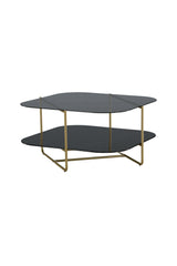 Un - line Couchtisch - schwarz/Glas - Couchtische - ALVAHOME
