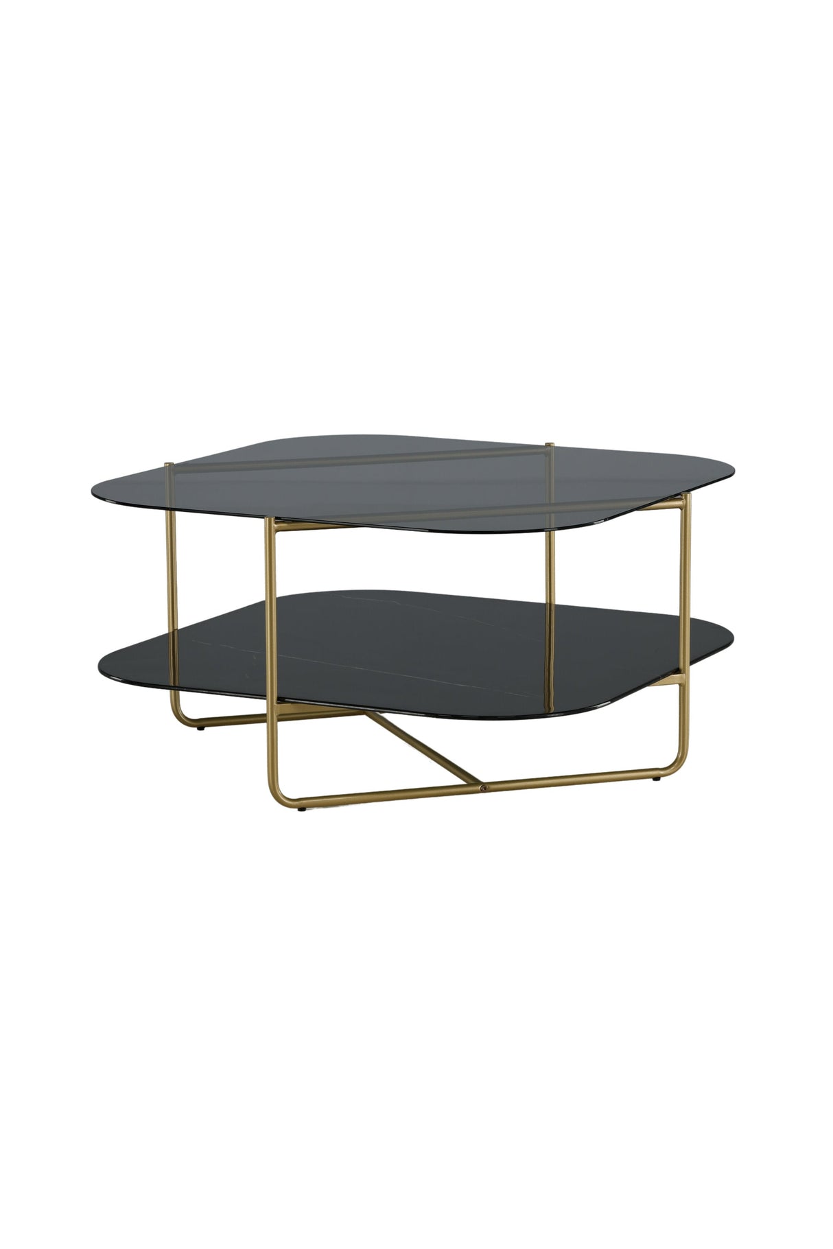 Un - line Couchtisch - schwarz/Glas - Couchtische - ALVAHOME
