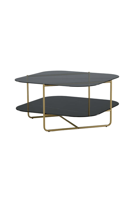 Un - line Couchtisch - schwarz/Glas - Couchtische - ALVAHOME