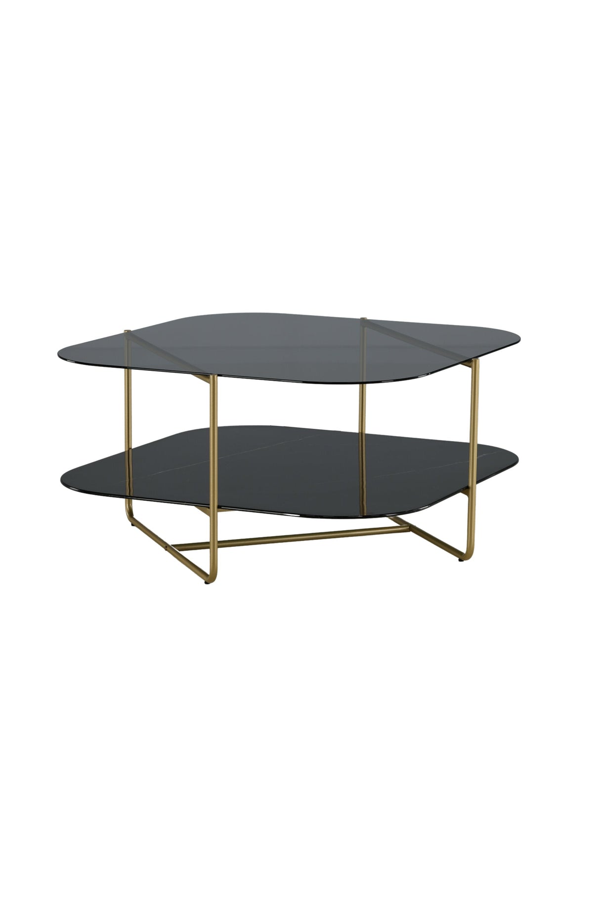 Un - line Couchtisch - schwarz/Glas - Couchtische - ALVAHOME