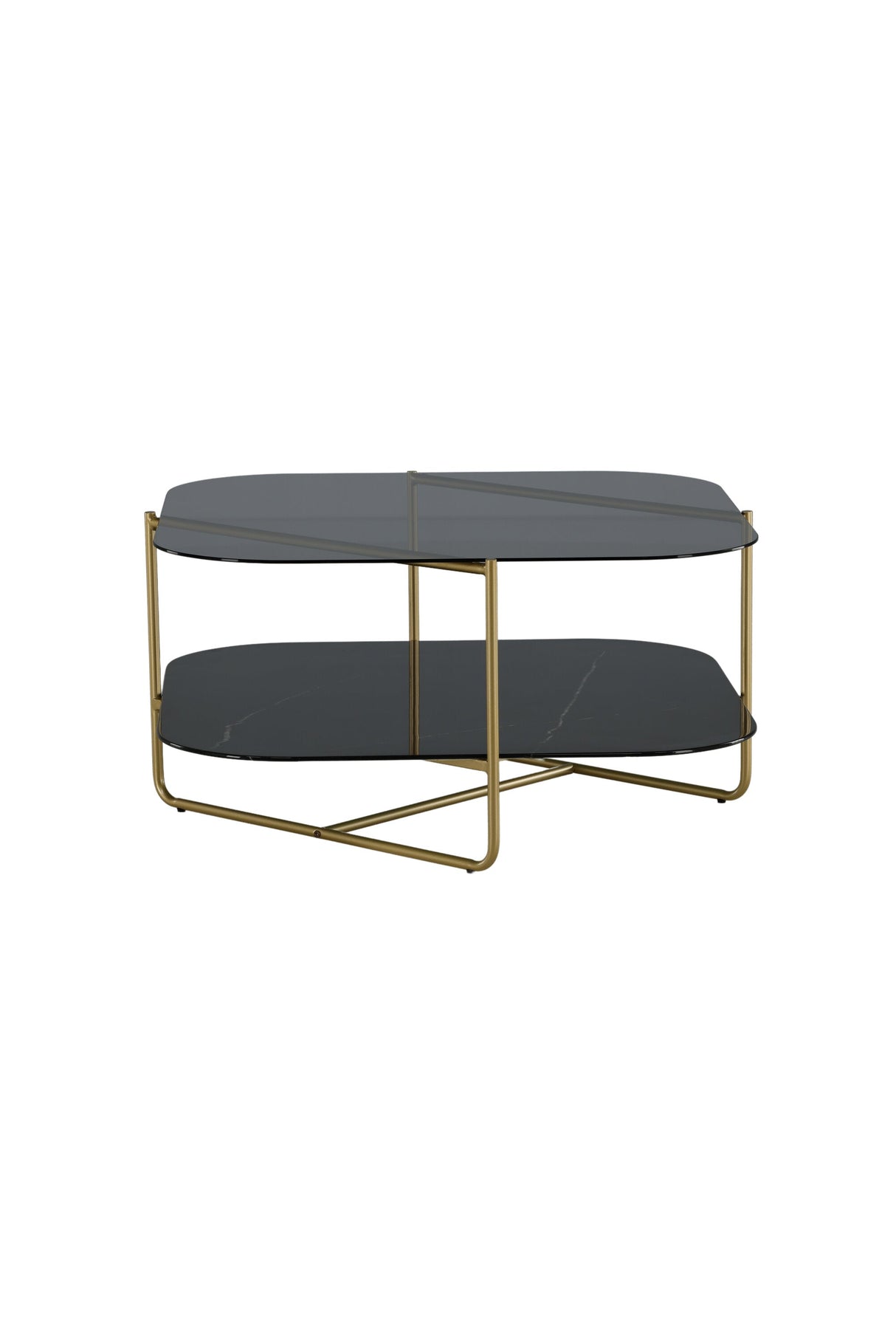 Un - line Couchtisch - schwarz/Glas - Couchtische - ALVAHOME