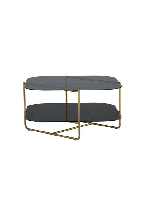 Un - line Couchtisch - schwarz/Glas - Couchtische - ALVAHOME