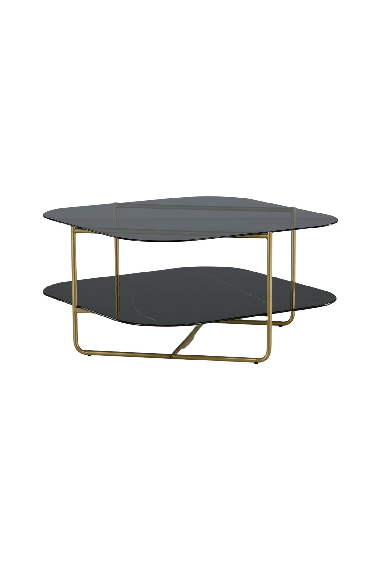 Un - line Couchtisch - schwarz/Glas - Couchtische - ALVAHOME
