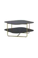 Un - line Couchtisch - schwarz/Glas - Couchtische - ALVAHOME
