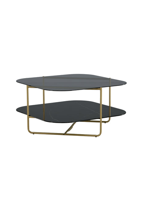 Un - line Couchtisch - schwarz/Glas - Couchtische - ALVAHOME