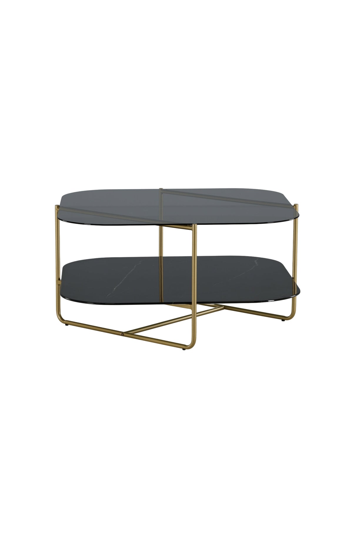 Un - line Couchtisch - schwarz/Glas - Couchtische - ALVAHOME