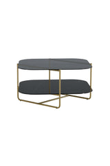 Un - line Couchtisch - schwarz/Glas - Couchtische - ALVAHOME