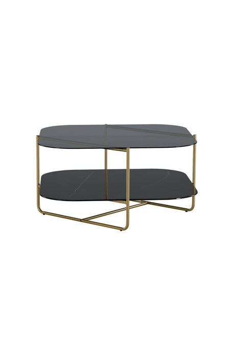 Un - line Couchtisch - schwarz/Glas - Couchtische - ALVAHOME