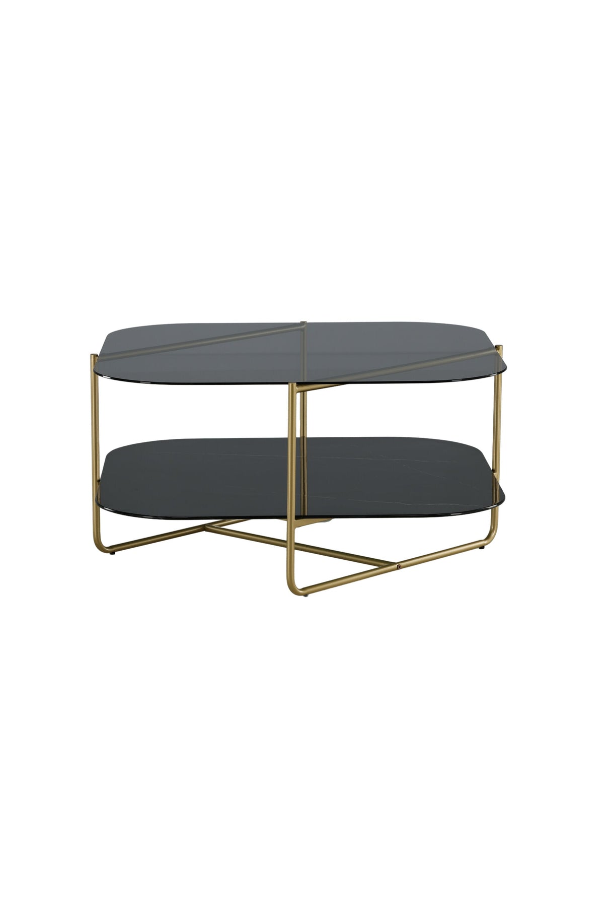 Un - line Couchtisch - schwarz/Glas - Couchtische - ALVAHOME
