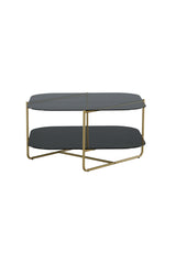 Un - line Couchtisch - schwarz/Glas - Couchtische - ALVAHOME
