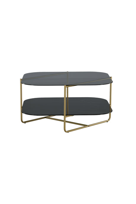 Un - line Couchtisch - schwarz/Glas - Couchtische - ALVAHOME