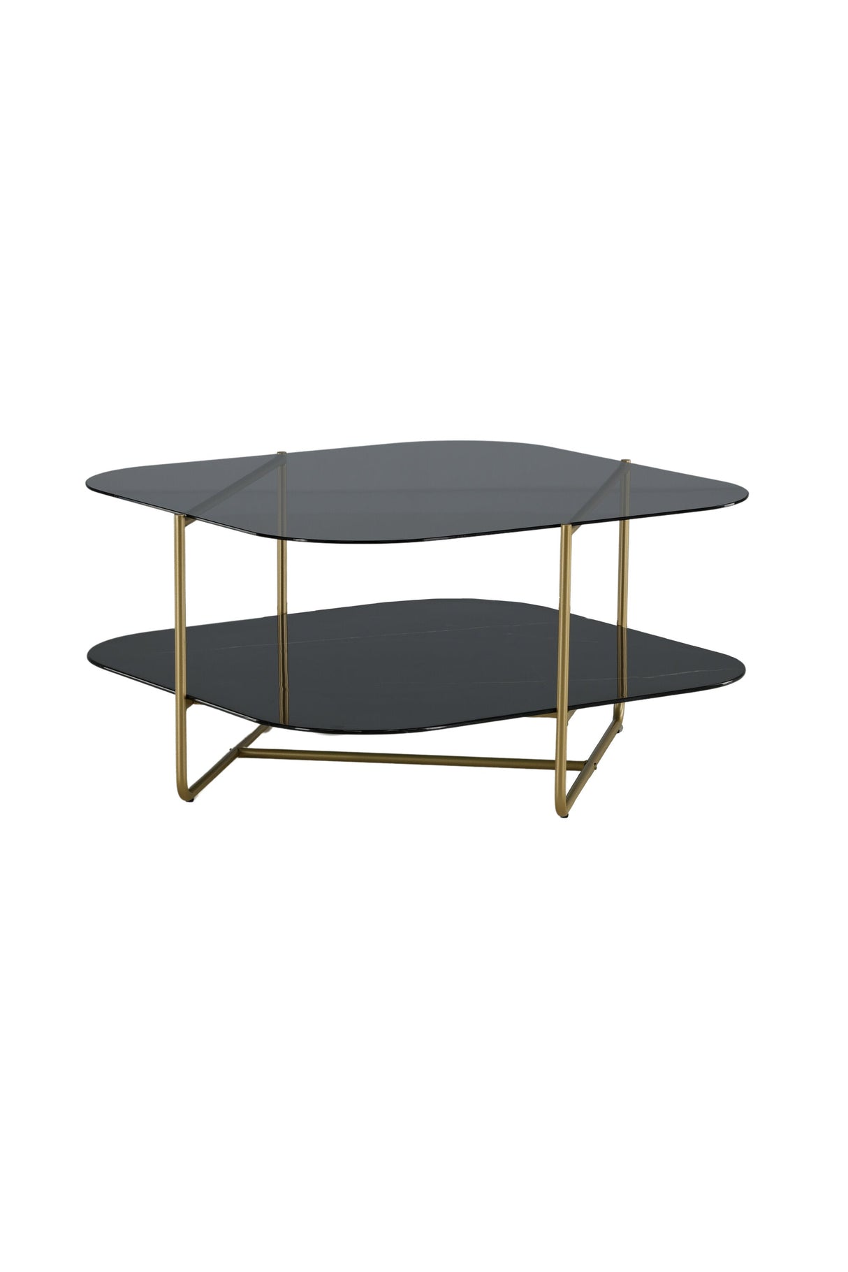 Un - line Couchtisch - schwarz/Glas - Couchtische - ALVAHOME