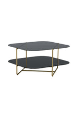 Un - line Couchtisch - schwarz/Glas - Couchtische - ALVAHOME