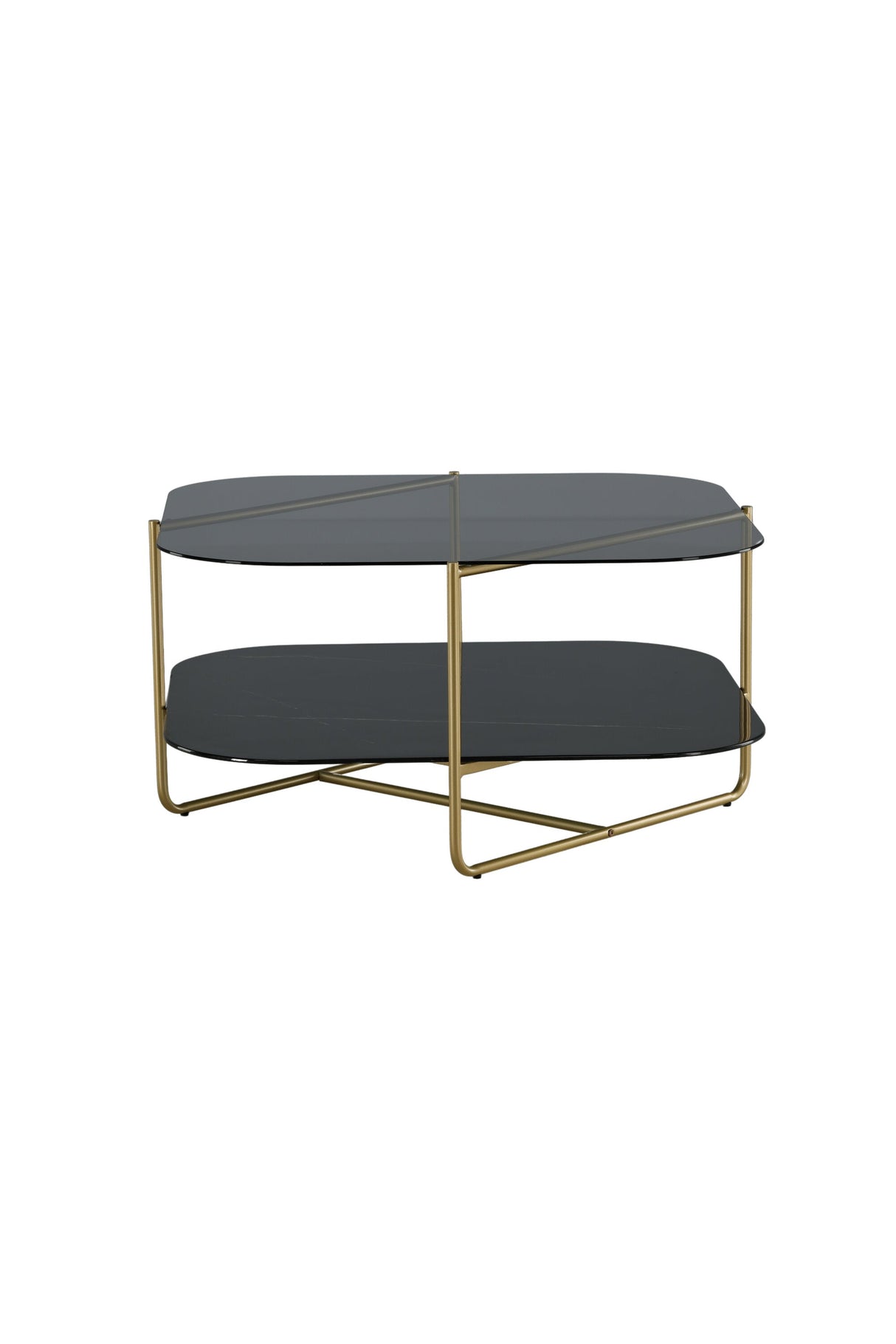 Un - line Couchtisch - schwarz/Glas - Couchtische - ALVAHOME