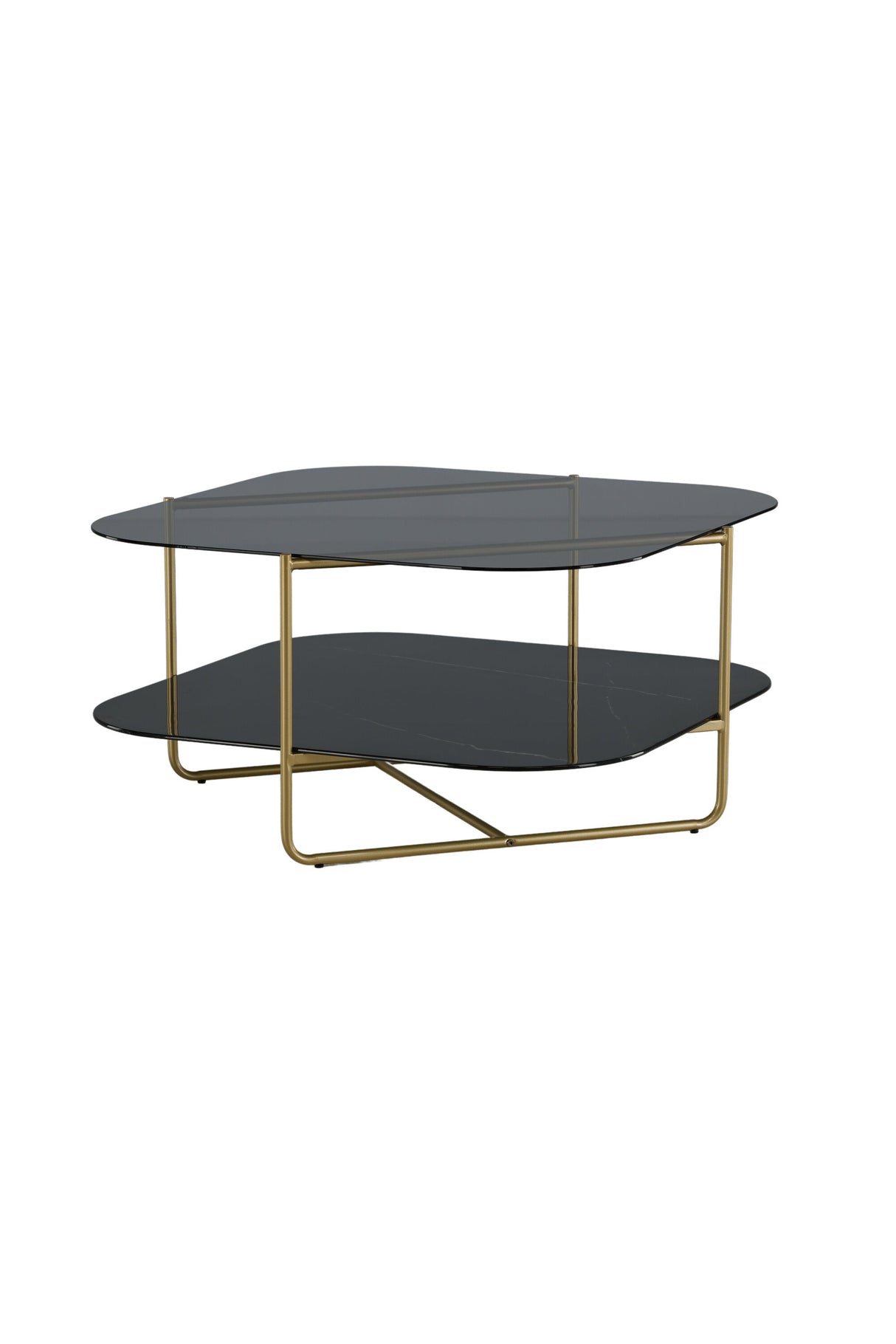 Un - line Couchtisch - schwarz/Glas - Couchtische - ALVAHOME