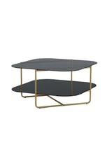 Un - line Couchtisch - schwarz/Glas - Couchtische - ALVAHOME