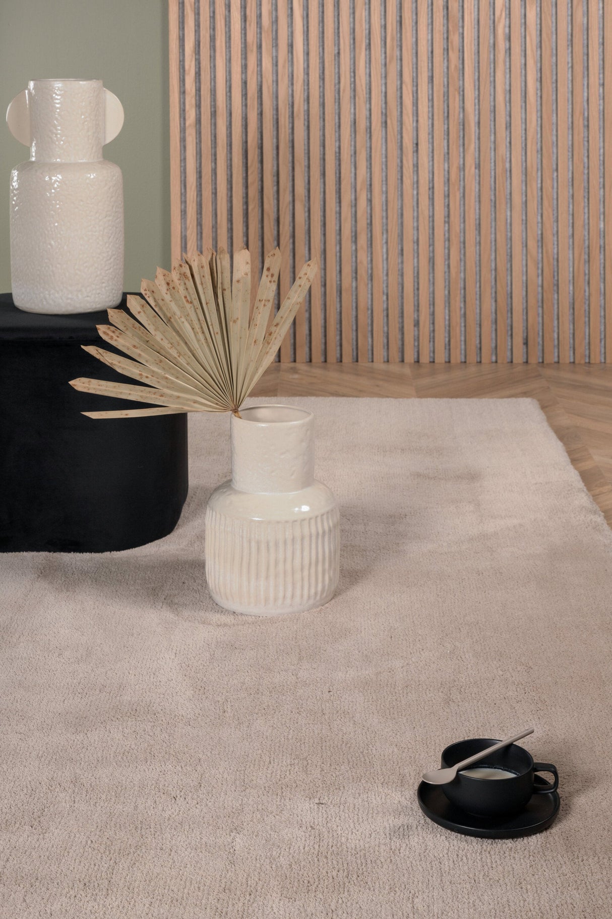 Undra Wohnzimmerteppich - beige/Polyester - Wohnzimmerteppiche - ALVAHOME