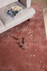 Undra Wohnzimmerteppich - pink/Polyester - Wohnzimmerteppiche - ALVAHOME
