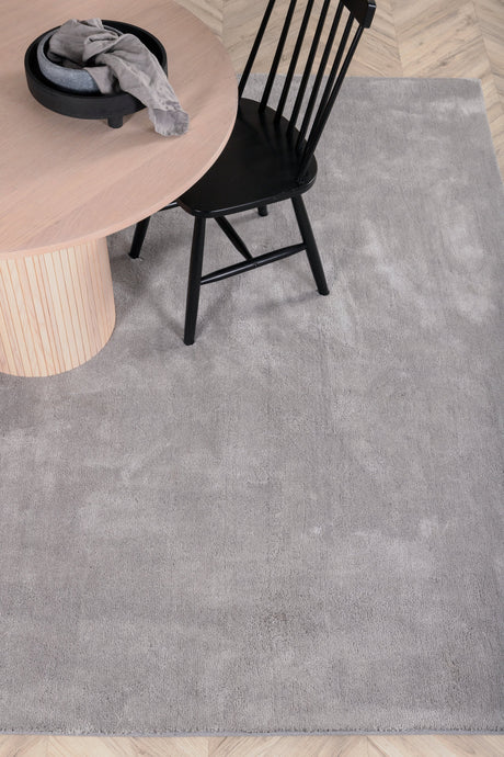 Undra Wohnzimmerteppich - silber/Polyester - Wohnzimmerteppiche - ALVAHOME