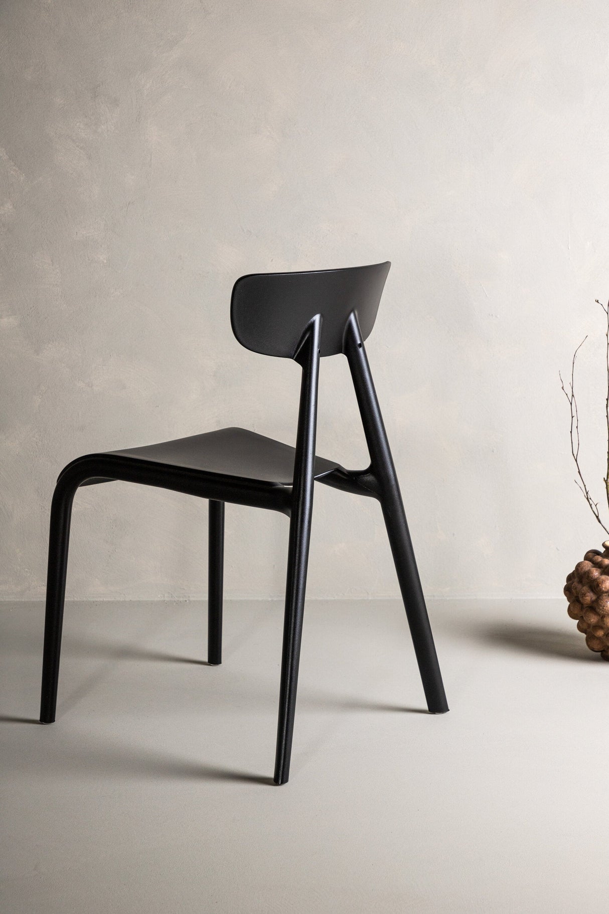 Ursholmen Esszimmerstuhl - schwarz/Plastik - Essstühle - ALVAHOME