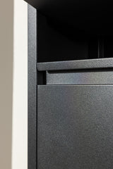 Ushuaia Schuhschrank - schwarz/Stahl - Schuhschränke - ALVAHOME