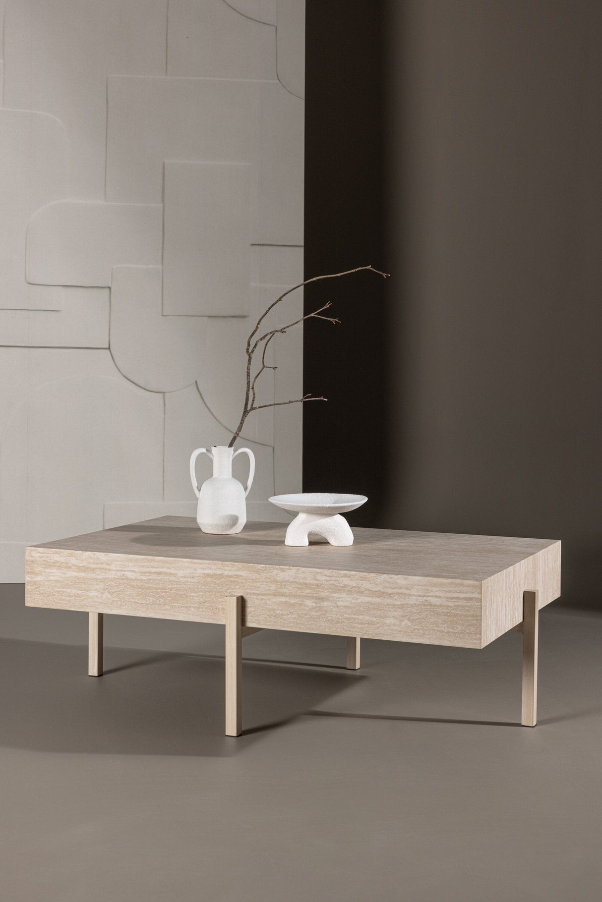 Vadholmen Couchtisch - white - wash/MDF - Couchtische - ALVAHOME