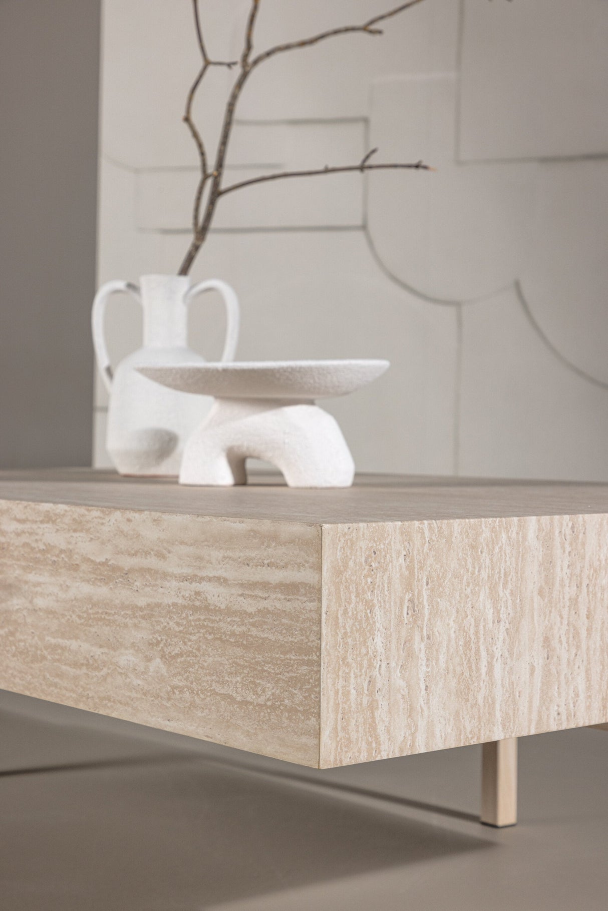 Vadholmen Couchtisch - white - wash/MDF - Couchtische - ALVAHOME