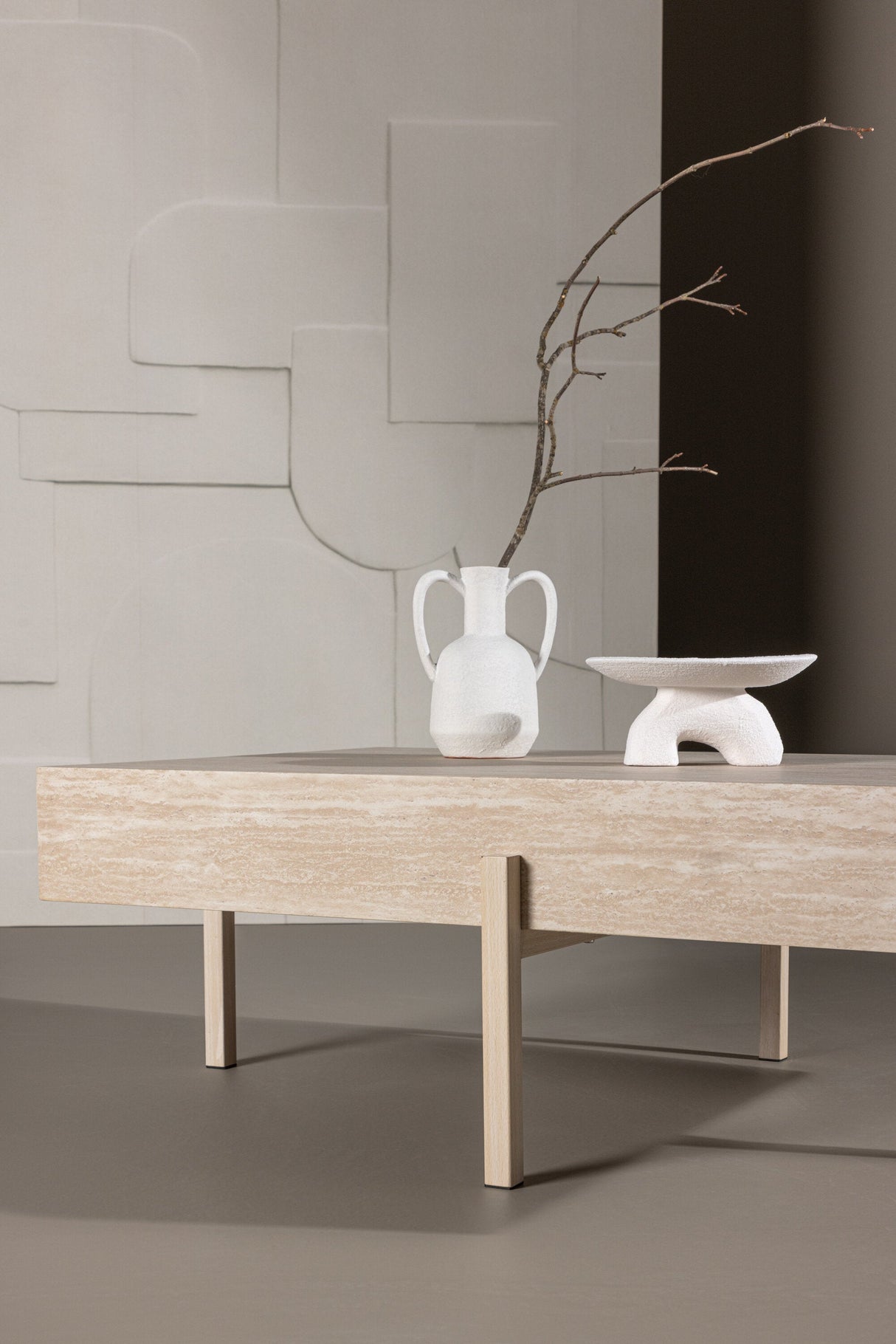 Vadholmen Couchtisch - white - wash/MDF - Couchtische - ALVAHOME