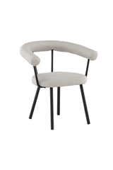 Västerås x Josefin Lustig Esszimmerstuhl - beige/Stahl - Essstühle - ALVAHOME