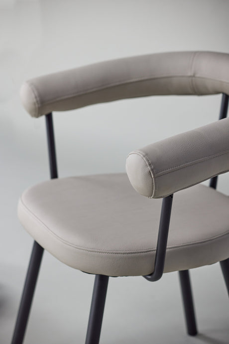 Västerås x Josefin Lustig Esszimmerstuhl - beige/Stahl - Essstühle - ALVAHOME