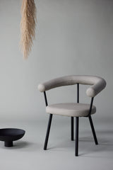 Västerås x Josefin Lustig Esszimmerstuhl - beige/Stahl - Essstühle - ALVAHOME