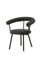 Västerås x Josefin Lustig Esszimmerstuhl - schwarz/Stahl - Essstühle - ALVAHOME