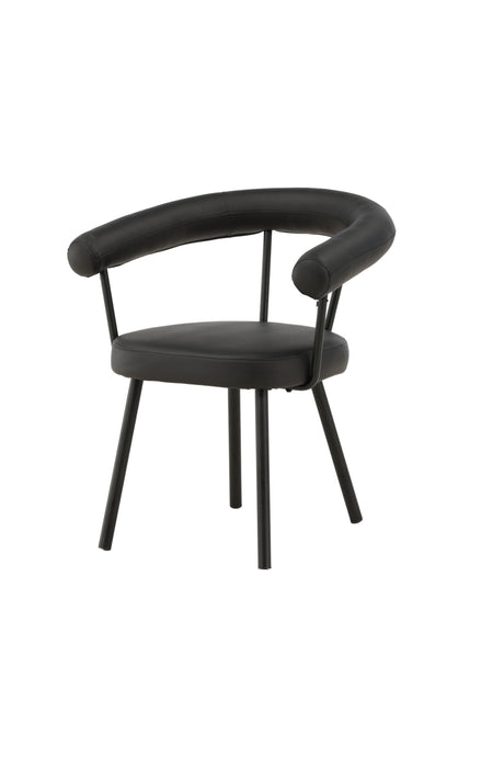 Västerås x Josefin Lustig Esszimmerstuhl - schwarz/Stahl - Essstühle - ALVAHOME