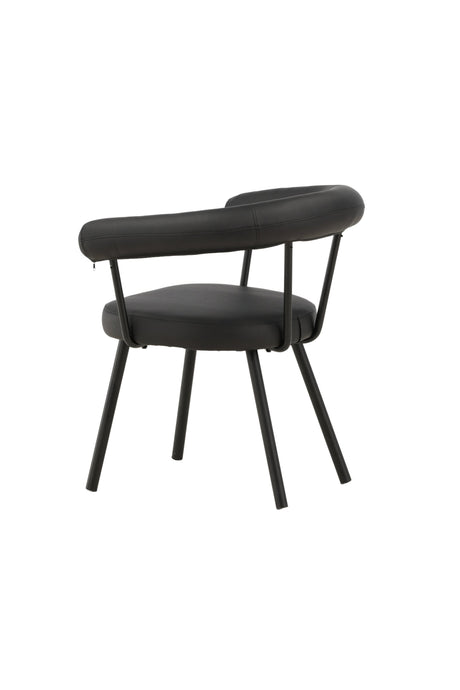 Västerås x Josefin Lustig Esszimmerstuhl - schwarz/Stahl - Essstühle - ALVAHOME