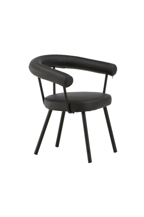 Västerås x Josefin Lustig Esszimmerstuhl - schwarz/Stahl - Essstühle - ALVAHOME