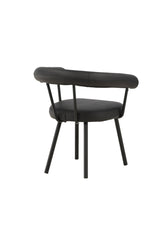 Västerås x Josefin Lustig Esszimmerstuhl - schwarz/Stahl - Essstühle - ALVAHOME