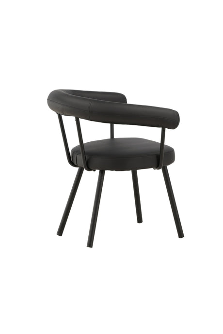 Västerås x Josefin Lustig Esszimmerstuhl - schwarz/Stahl - Essstühle - ALVAHOME