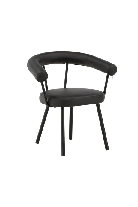 Västerås x Josefin Lustig Esszimmerstuhl - schwarz/Stahl - Essstühle - ALVAHOME