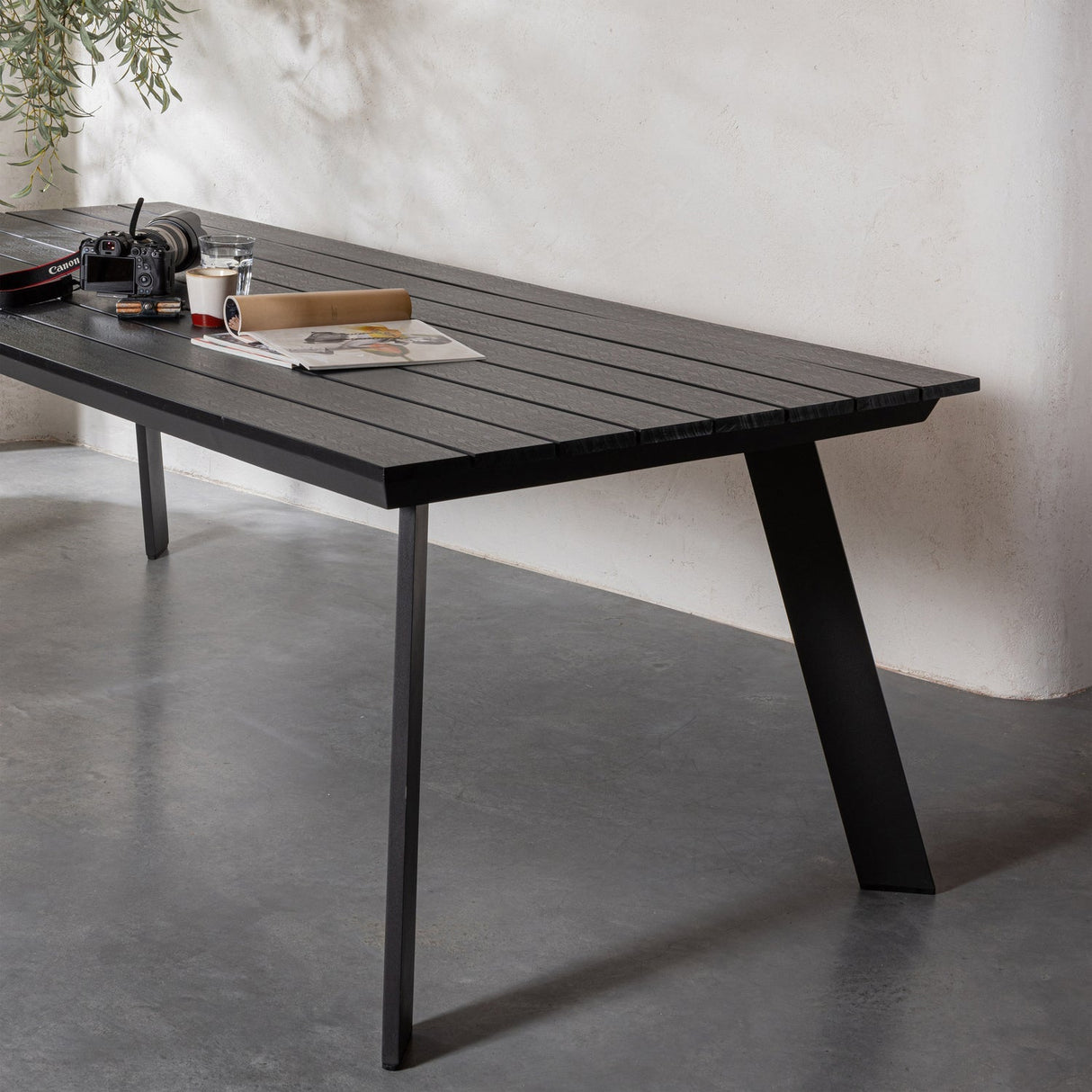 Veerle Outdoor - Esstisch - anthrazit/Aluminium/Polywood - Outdoor - Esstische - ALVAHOME